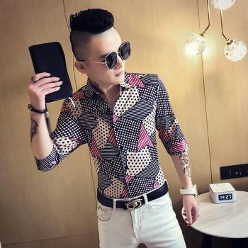 Chemise de Soirée à Pois pour Hommes