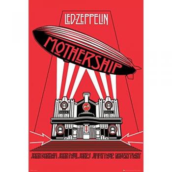 Arte de Led Zeppelin: Poster Mothership, impreso por Grupo Erik Editores