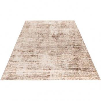 Tapis Rayé 3D Vintage Arone Taupe 160x230
