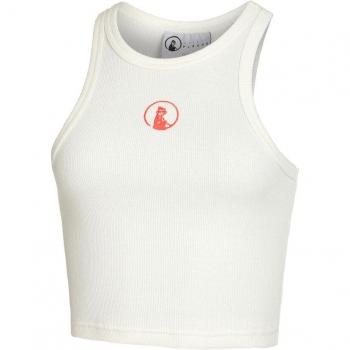 Crossroad Women's White Ribbed Tank Top