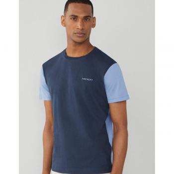 Camiseta Azul Marino de Manga Corta para Hombre Hackett