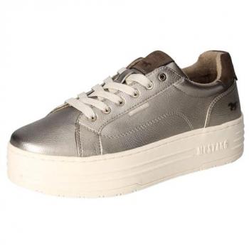 Baskets Mustang Semelle Blanche Mordoré