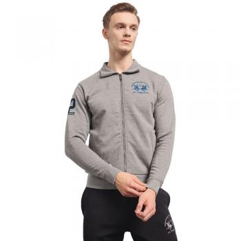 La Martina Gray Zip Sweater