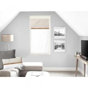 Coton Candice – Voilage Brise Bise 45 × 90 cm, Bleu Nuit