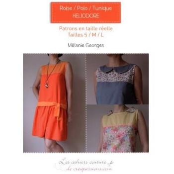 Robe polo tunique Héliodore : Patrons en taille réelle, tailles S-M-L