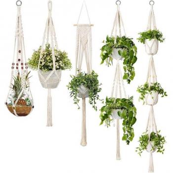 Multi-Tiered Macrame Hanging Planters