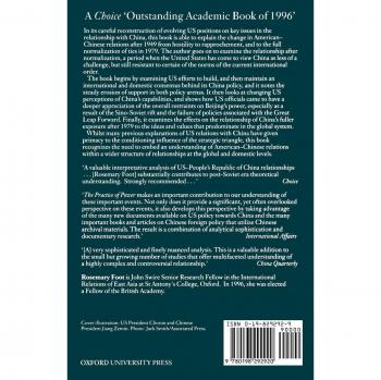 Oxford University Press Practice of Power : US Relations With China Since 1949