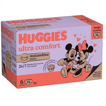 Huggies Ultra Comfort Mutandina 75 Pezzi Taglia 6