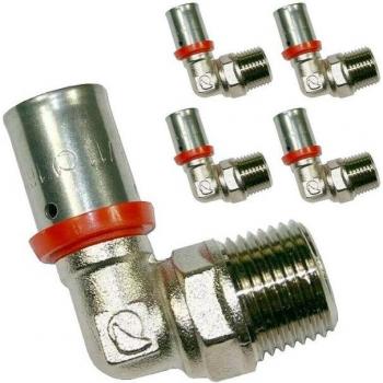 SUINGA 5 Stück 1/2'' Winkelstück mit Innengewinde für 16mm Rohre