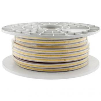 Tira LED COB 220V 288LED/m 50m con conectores rápidos Verde