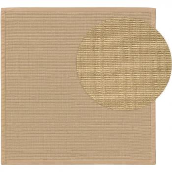 Benuta Tapis sisal naturel Beige, dimension 200×200 cm