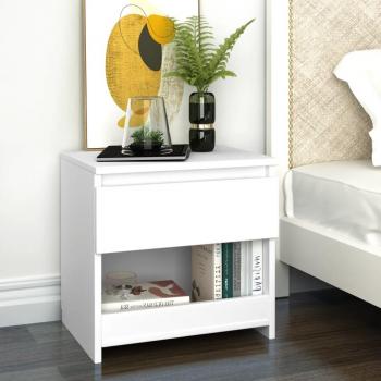 Bedside Cabinet Smoked Oak 40x30x39 cm vidaXL Engineered Wood