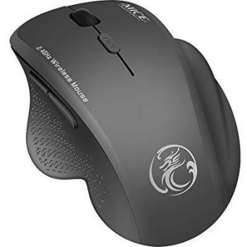 Wireless Ergonomic QZVOO Computermaus – 2400 DPI, kabellos, USB‑Funkempfänger
