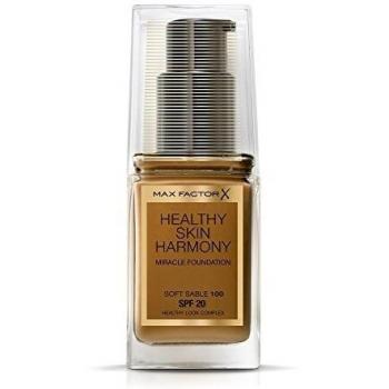 Max Factor Harmony Skin Foundation, SPF 20, Soft Sable 100, 30 ml