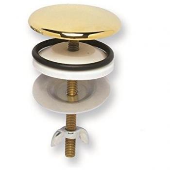 Copriforo Pesante Multicolore per Lavabo e Bidet in Ottone Dorato con Guarnizione Ø 50 mm