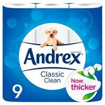 Andrex Toilet Rolls Classic Clean 2-Ply 200 Sheets White Ref 1102055