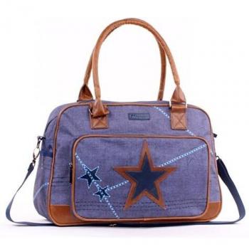 Blaues Superstar XL Wickelniveau – Kidzroom 030‑7755‑1, 30x48x16 cm