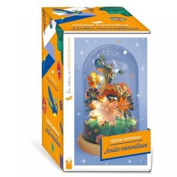 Globe lumineux Jardin et Oiseau Merveilleux avec accessoires