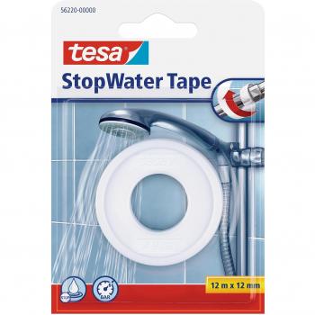 PTFE Tesa StopWater Leak Fixing Tape – 12 mm by 12 m, White