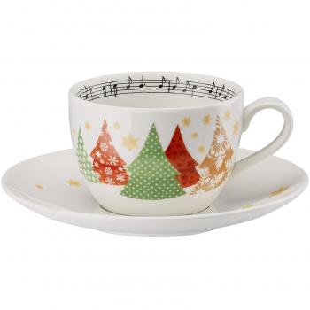 Weihnachtsmelodie Cappuccino-Tasse 16 × 16 × 9 cm