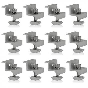 Zelsius Solarmodul-Halterung aus Aluminium, Universal, 12 Stück