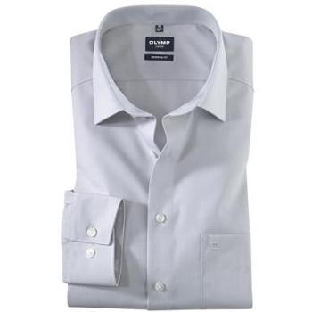 OLYMP Herren Hemd grau 48 Slim Fit
