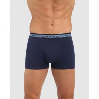 Boxer in Cotone Bio DIM. Paris 2 pezzi Burgundy / Navy Blue