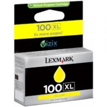 Lexmark 100XL Jaune Haute Capacité Programme de Retour Cartouche d'Encre Originale