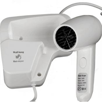 220V Hotel Wall-Mounted Hair Dryer with Negative Ion Function