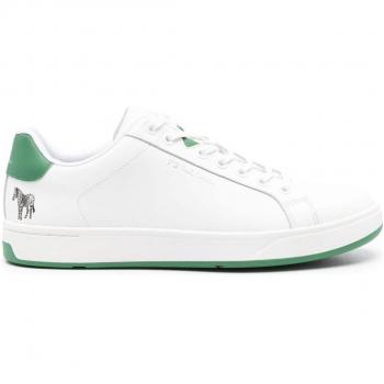 Paul Smith Men's Albany Leather Sneakers in White | Size 10