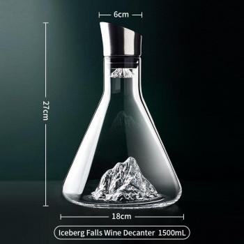 Crystal Iceberg Whiskey Decanter