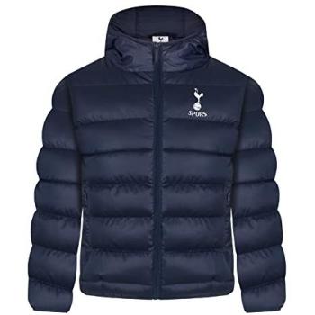 Tottenham FC 2‑3 Year Old Boys' Blue Quilted Hooded Coat