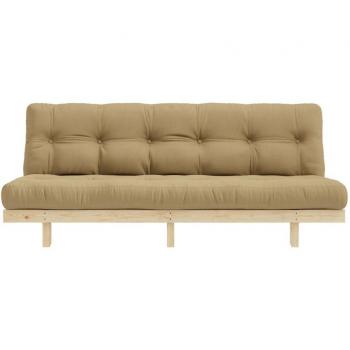 Canapé convertible en bois naturel