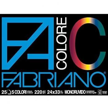Album da Disegno Fabriano FACOLORE 24x33 cm 220 g/m² 25 5 colori 65251524