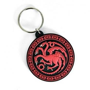 Targaryen Schlüsselanhänger – Gummi‑Poster „Game of Thrones“, 4,5 × 6 cm