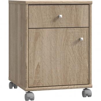 FORTE Rollcontainer in Sonoma Eiche mit einer Schublade, (BxHxT: 38,6x54,1x42 cm)