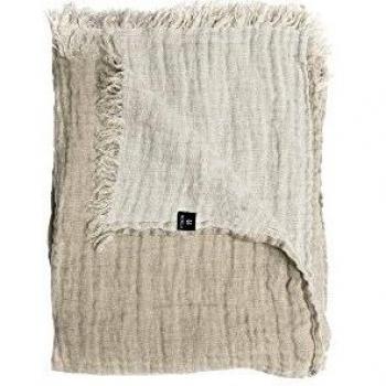 Couverture en lin Himla Hannelin 130x170 cm Blanc doux