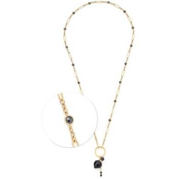 Delica 80 Goldfarben Damenkette Leonardo 024439 – Clip & Mix mit Achat