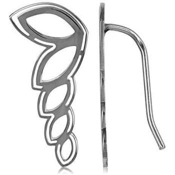 Pendientes de plata 925 diseño Hojitas