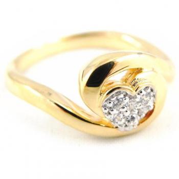 Bague 'Love' placcato oro 52