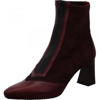 Botines casuales de cuero Atlanta Soho en tono burdeos