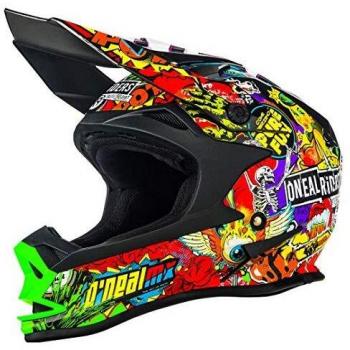 Casco MX Oneal 2018 7Series Evo Crank Negro-Multi