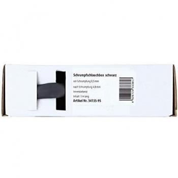 Fibre thermique noire de 9,5 mm, segment de 3 m