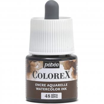 Encre Colorex Pébéo – 45 ml avec pipette, Sépia – CRBr