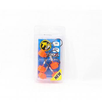 Nedlockz Tackle‑Tactics Orange Jig Head 3/8 oz – 5‑Pack
