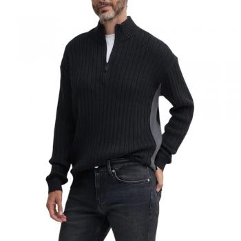 CK Jeans Herren Strickjacke mit Halbzip J30J326199