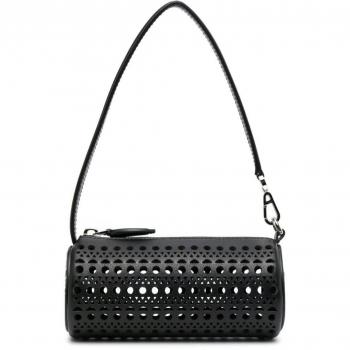 Alaïa Women's Tube Mini Leather Shoulder Bag in Black