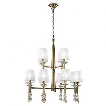 Lampada Tiffany Inspired Mantra con Ottone Anticato