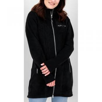 DEPROC ACTIVE Fleecejacke WAWA PEAK Damen mit 2-Wege-Reißverschluss schwarz Gr. 40/42