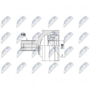 Kit NTY NPZ‑VV‑025 Giunti Semiasse